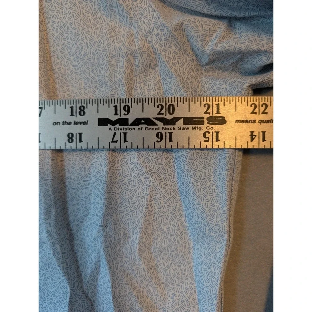 Banana Republic BR  Shirt Classic Fit White Blue Pattern Casual Men's Non‎ Iron